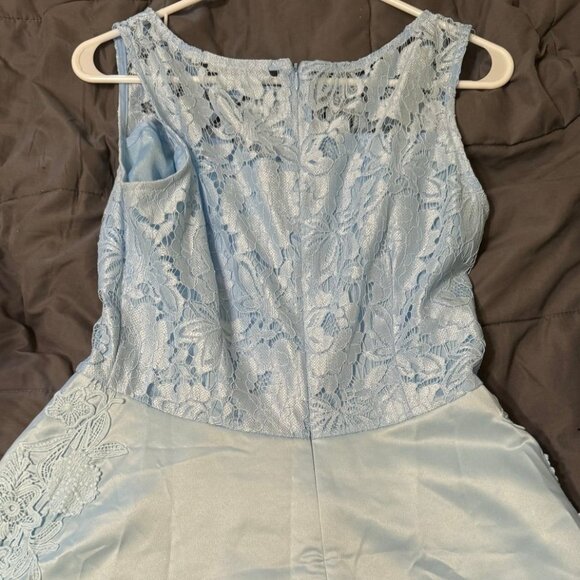 Baby Blue High-Low Dress - Picture 4 of 7